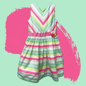 Carter's Stripped Pastel Cotton Dress